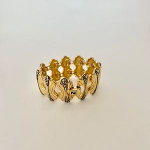 Authentic Vint Fendi Art Deco “F” Logo Bracelet